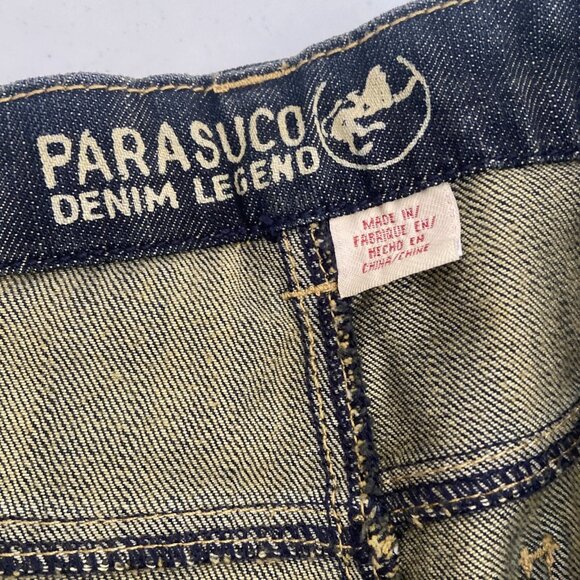 NWT Parasuco Woman 32X33 Flare Wide Leg Denim Jeans Red Label - Picture 7 of 9